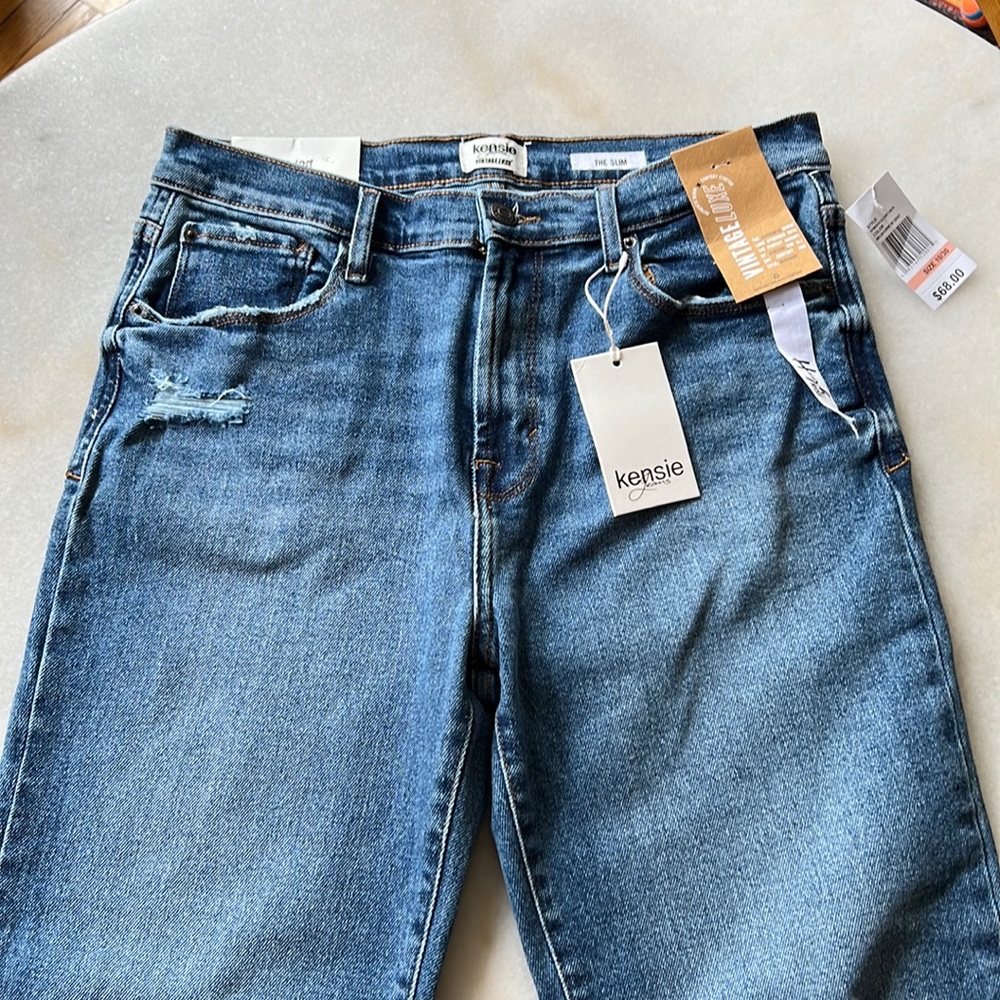 Kenzie stretchy high rise ripped jeans